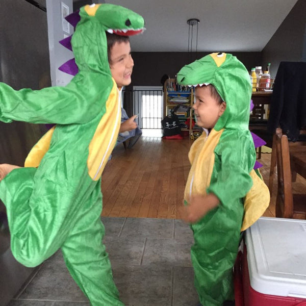 Dinosaur Halloween Costumes For Kids Carnival Party Jumpsuit
